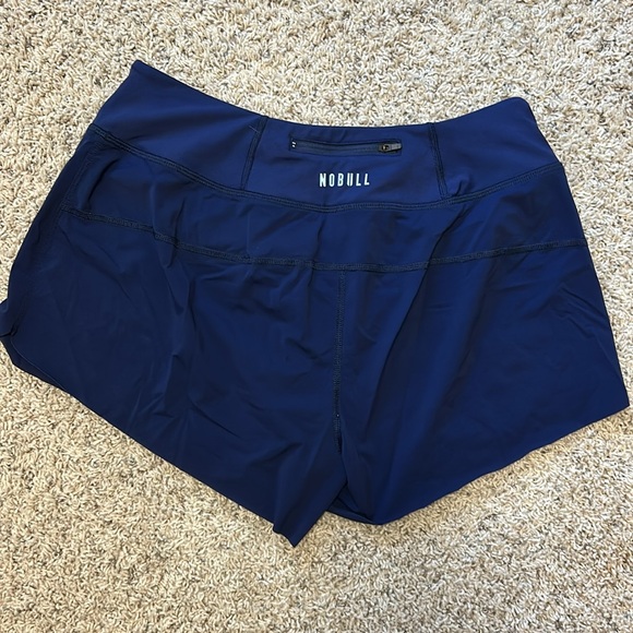 NOBULL women’s pace short 3” - navy - Picture 3 of 4